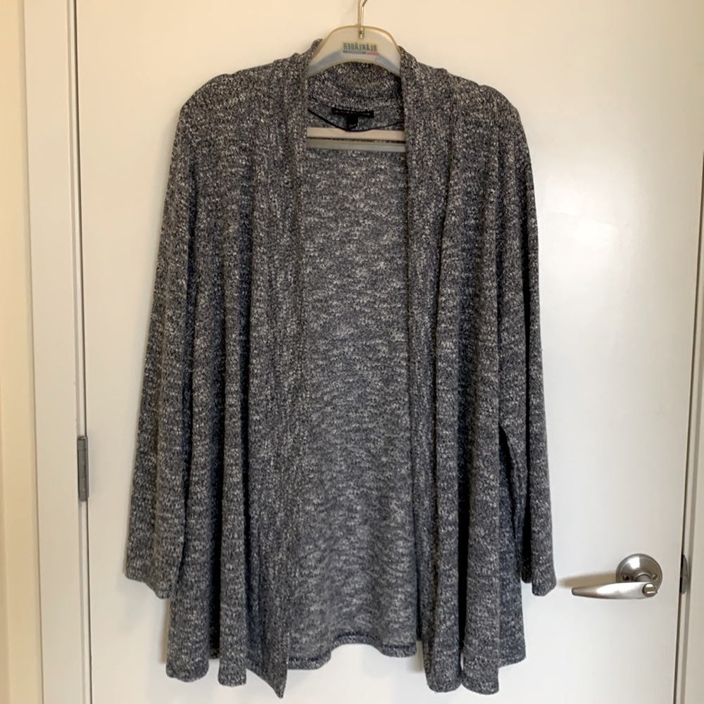 Lane Bryant cover with slight shimmer and beautiful grey weave mixed with grey